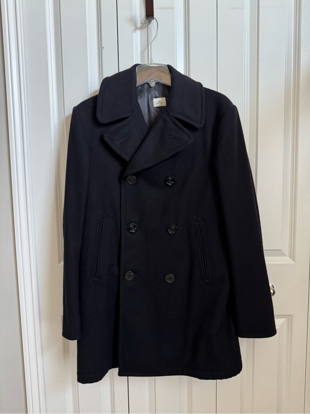 US Navy Double-Breasted Wool Peacoat 38 Long Military